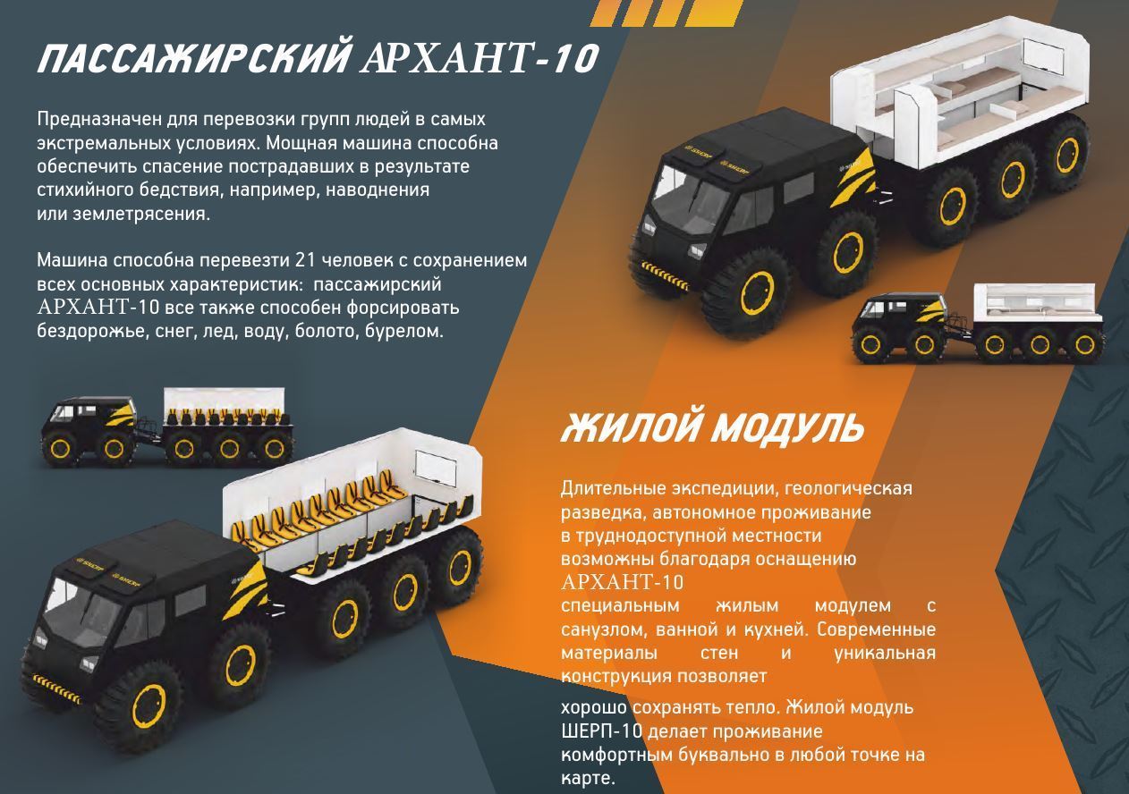 Пассажирский Архант 10 с жилым модулем!